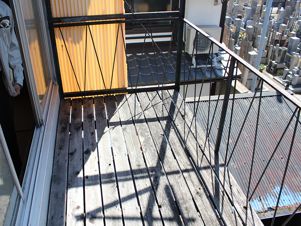 既存2階物干し